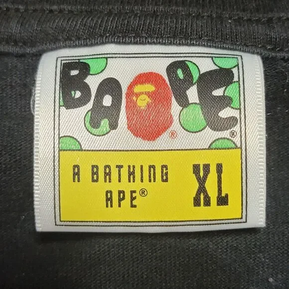 BAPE SS Black Unisex Tee "DJ Jazzy Jeff And The Fresh Prince" - Size XL